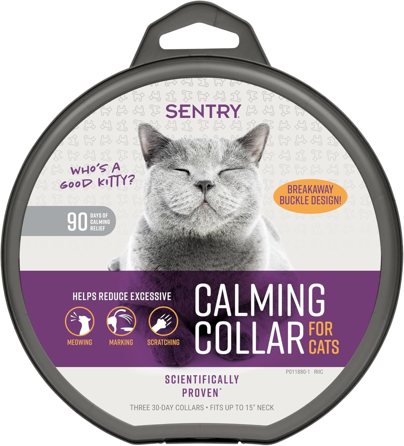 Calming Collar for Cats, Long-Lasting Pheromone Collar Helps Calm Cats for 30 Da