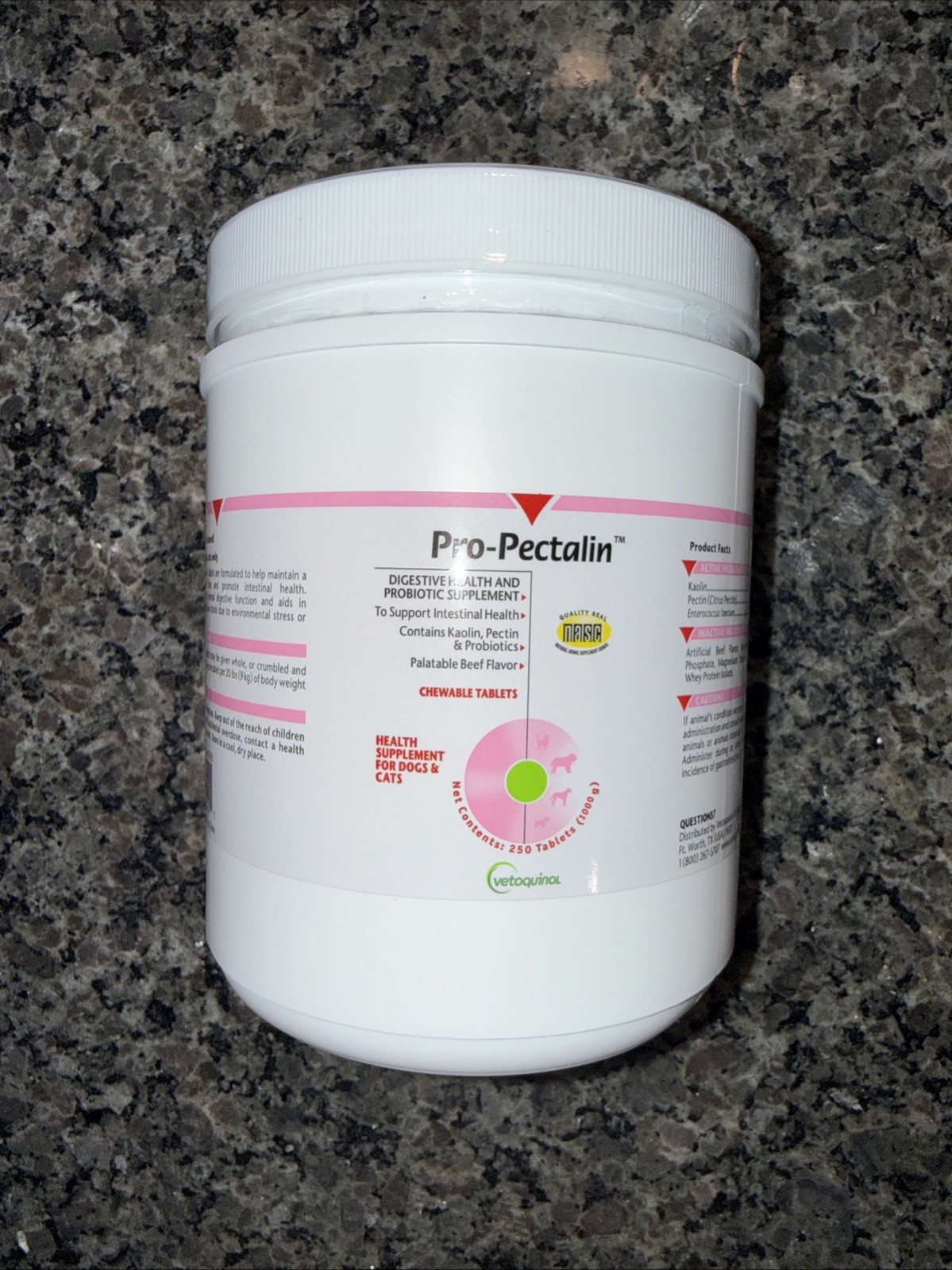 Pro-Pectalin Anti-Diarrheal Tablets for Dogs and Cats (250 Tablets)! 3/28 EXP